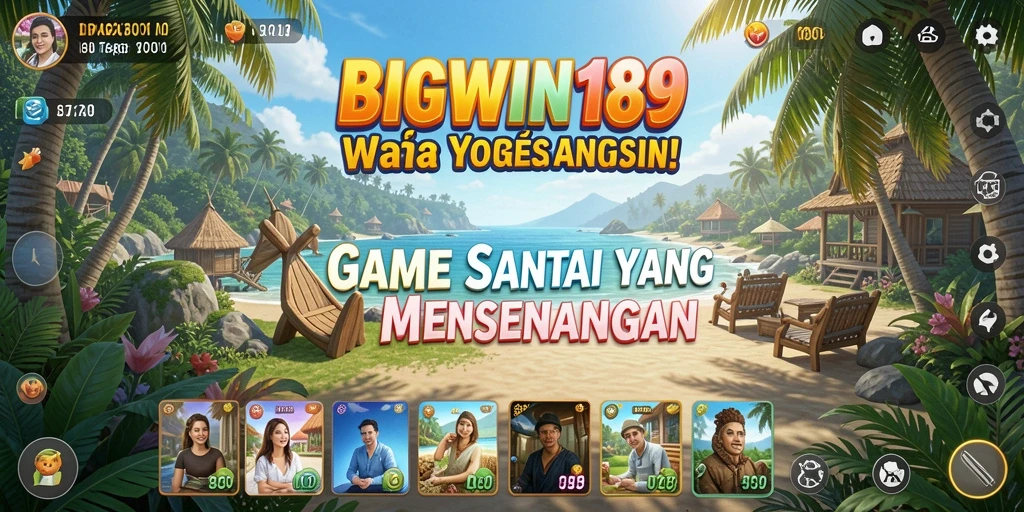 Screenshot utama BIGWIN189 menampilkan gameplay yang seru dan santai.