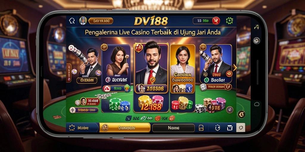 Tampilan gameplay seru dan interaktif di Live Casino DV188.