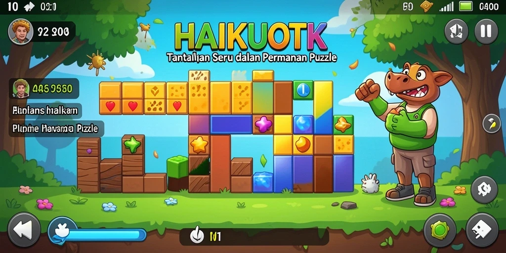 Tampilan gameplay HAIKUOTK yang menantang dan menarik.