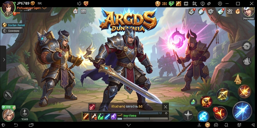 Tangkapan layar menunjukkan pertempuran mendebarkan di dunia ARPG.