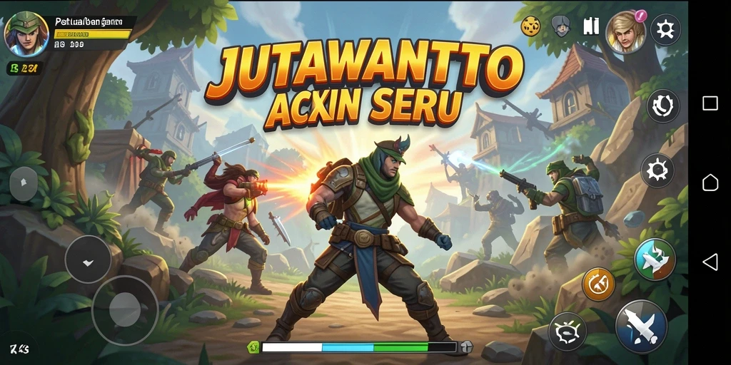 Tangkapan layar menampilkan aksi mendebarkan di JUTAWANTOTO.