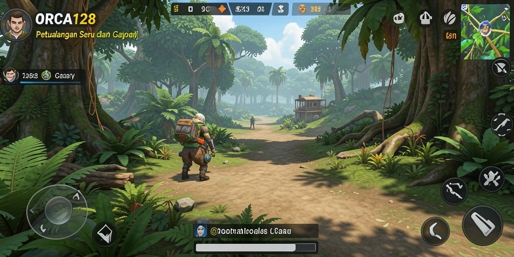 Tangkapan layar menampilkan gameplay seru ORCA128 untuk santai.