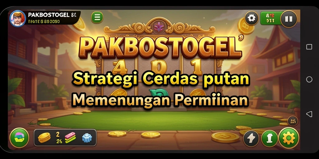 Tampilan gameplay PAKBOSTOGEL yang dinamis dan strategis