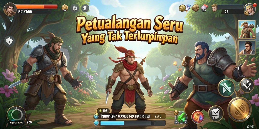 Screenshot RP66 menampilkan aksi seru dalam dunia petualangan.