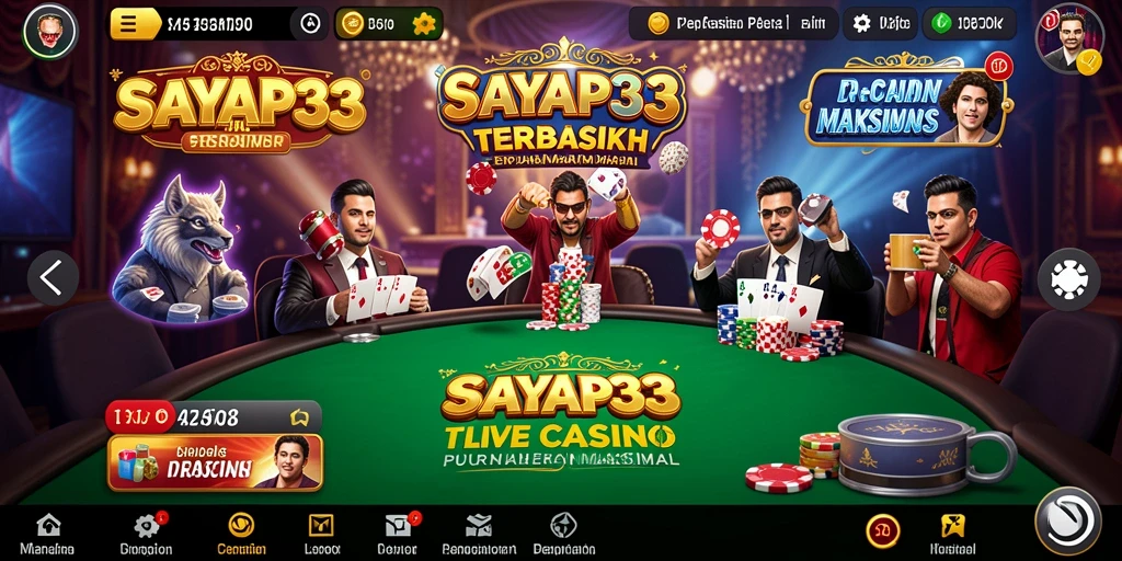 Tampilan gameplay Live Casino yang menarik dan interaktif.