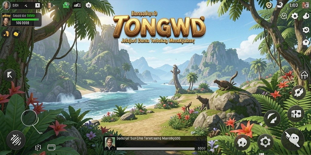Screenshot TONGWD menampilkan gameplay Open World yang menarik.