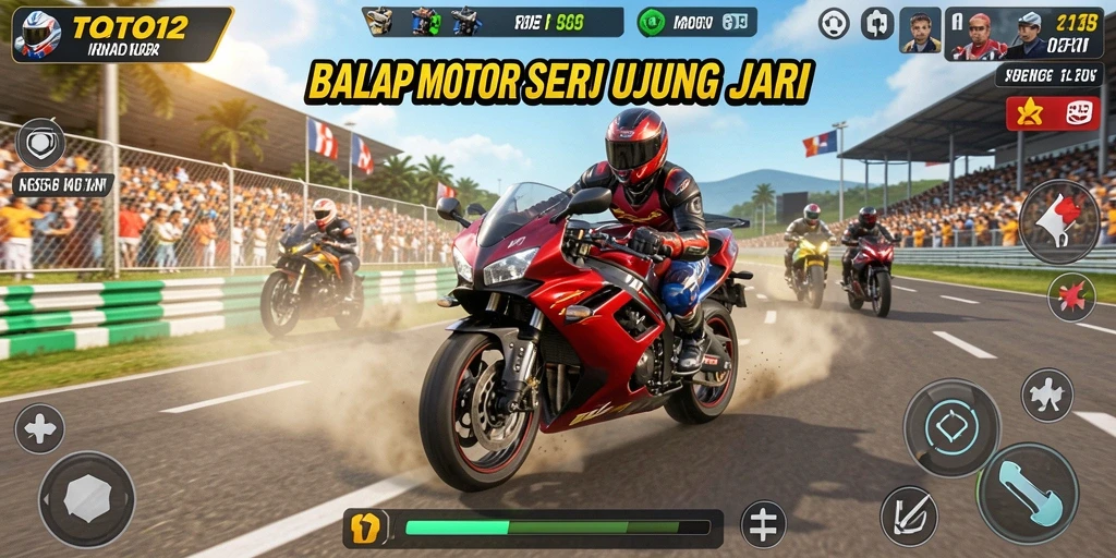 Tampilan mendebarkan balapan motor di TOTO12