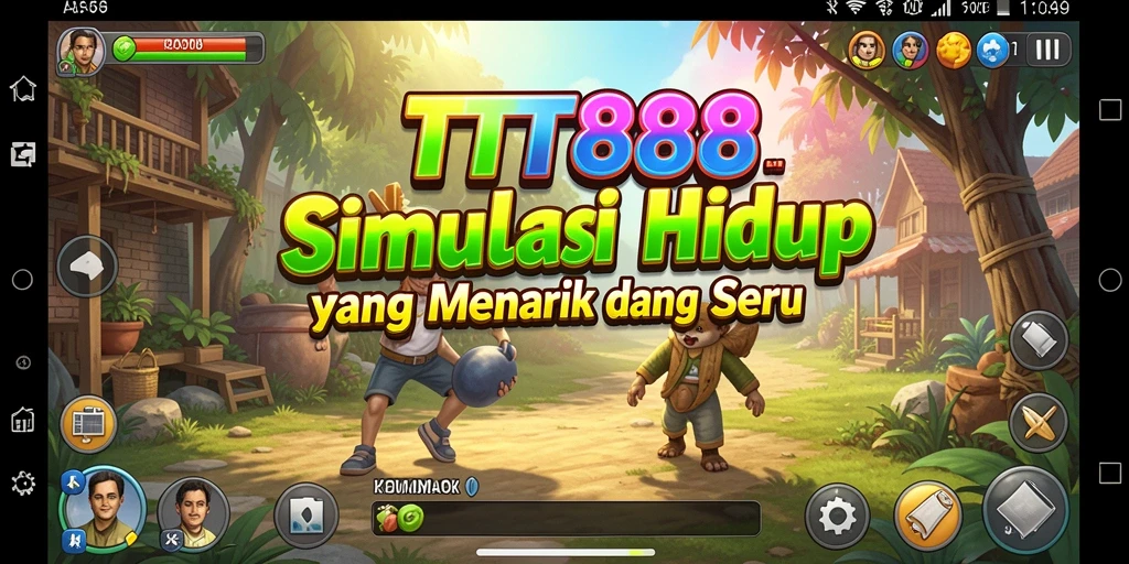 Screenshot gameplay TTT888 yang menampilkan aktivitas simulasi yang seru.